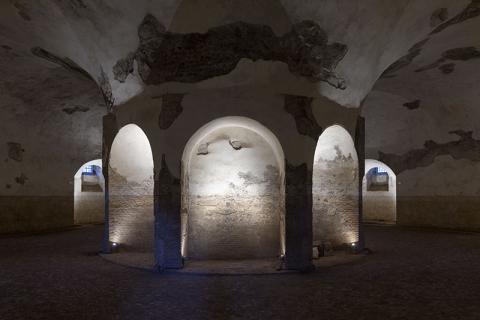 Nuova illuminazione artistica a Villa di Massenzio