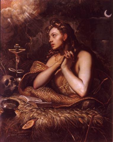 Domenico Tintoretto, Maddalena penitente olio su tela, cm 114,5 x 92 Pinacoteca Capitolina